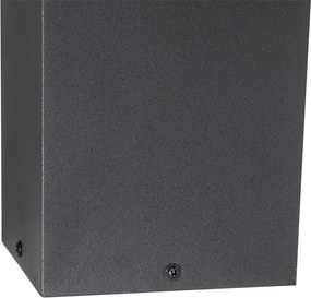 Lampada da terra per esterni nera 40 cm con luce dimmerabile e sensore solare - Charlotte