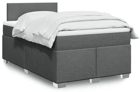 Giroletto A Molle Con Materasso Grigio Scuro 120x200 Cm Tessuto /