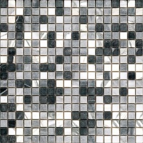 Mosaico in pietra Miscela Grigia grigio L 30 x L 29.2 cm, 10 pezzi