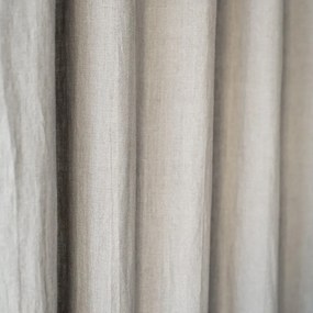 Tenda di lino beige con passanti Night Time, 275 x 140 cm Natural - Linen Tales
