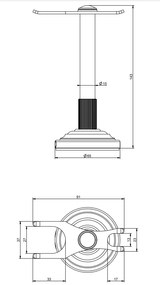 Porta rasoio da appoggio cromo Venti20 65523 Gessi