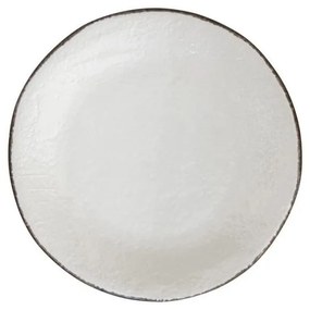 Vassoio Tondo in Ceramica cm 31 - Colore Bianco Latte - Preta