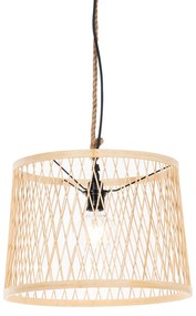 Lampada a sospensione da esterno rustica in rattan 40 cm - Calamus
