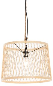 Lampada a sospensione rurale da esterno in rattan 40 cm - Calamus