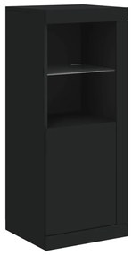 Credenza con Luci LED Nera 41x37x100 cm