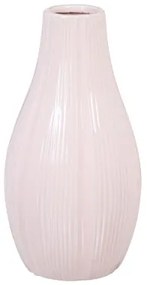 Vaso 13 x 13 x 25,5 cm Ceramica Rosa