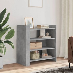 Credenza grigio cemento 73,5x35x75 cm in legno multistrato