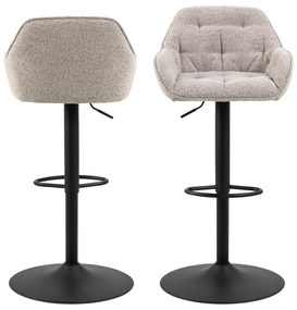 Set di 2 sgabelli da bar girevoli grigio chiaro 109 cm Brooke - Actona