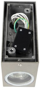 Applique da parete moderna in alluminio a 2 luci IP44 - Baleno