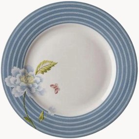 Set di 4 piatti da colazione in porcellana Seaspray Candy Stripe