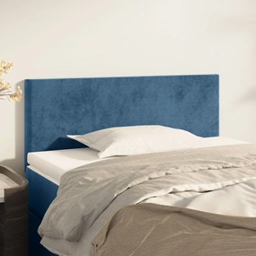 Testiera Blu Scuro 90x5x78/88 Cm İn Tessuto /