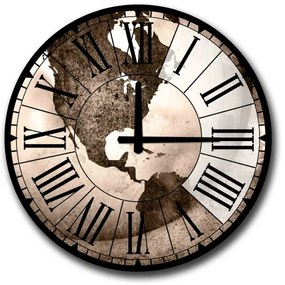 Orologio da parete Ø 50 cm, 1xAA, colore marrone