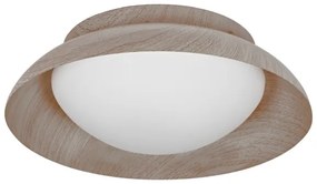 Osram - Plafoniera ORBIS MILAN 2xE27/10W/230V diam. 30,5 cm finitura effetto legno