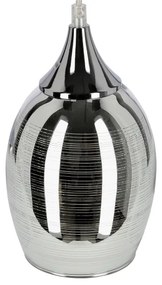 Lampadario a sospensione con filo MARINA 3xE27/60W/230V cromo