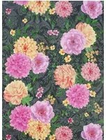 Matthew Williamson Carta da parati Duchess Garden - Charcoal/ Fuchsia/ Saffron