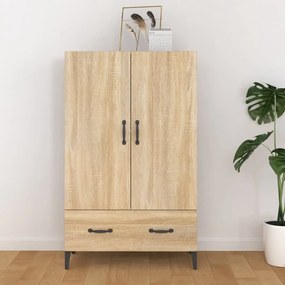 Credenza Rovere Sonoma 70x31x115 Cm İn Legno Multistrato /