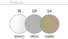 Plafoniera Moderna Cilindrica Shape Metallo Grigio 1 Luce Gx53 25Cm