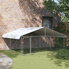 Gabbia Per Cani Da Esterno Con Tetto 300x300x150 Cm /