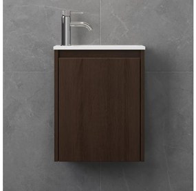 Mobile da bagno con lavabo COMO 40 cm noce