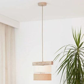 Brilagi - Lampadario a sospensione con filo FOREST 1xE27/15W/230V pino/beige/color crema