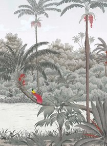 Isidore Leroy Carta da parati panoramica Riviere des Parfums Gris - C 7/8/9