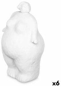 Statua Decorativa Bianco Dolomite 14 x 25 x 11 cm (6 Unità) Donna In piedi