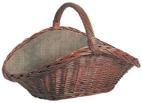 Cestino in vimini per legno con manico 50x70 cm