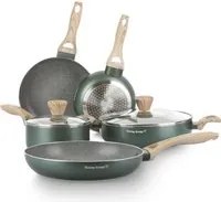 Batteria pentole 7 pezzi verde Cooking Therapy