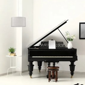 Lampadario a sospensione con filo MONTE 1xE27/60W/230V argento