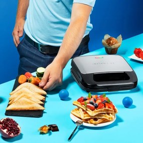 Niceboy ION Snacker S3 - Macchina per i panini 3in1 750W/230V acciaio inossidabile/nero