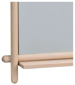 Specchio da parete con mensola con cornice in legno 52x74 cm Milford - Rowico