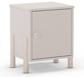 Comodino per bambini color crema in legno di pino Enola - Marckeric