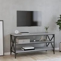 Mobile Porta TV Grigio Sonoma 100x40x50 cm in Legno Multistrato 825795