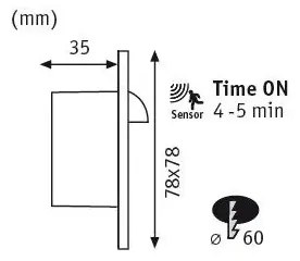 Paulmann 92923 - LED/1,1W Illuminazione scale con sensore WAND 230V 2700K