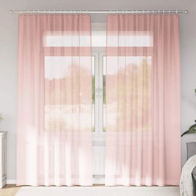 Tende İn Voile Con Passanti 2 Pz Rosa 140x225 Cm /