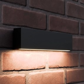 Applique da esterni a LED Elvira Lucande, Nero, Alluminio, Moderno, Applique LED da esterni