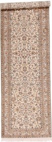 Cashmere Silk Tappeto orientale 270x80 Beige (Indian) Annodato A Mano