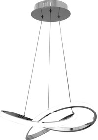 Lampada Da Soffitto Pensile Ring Moderno LED+Telecomando APP389-CP Bianco