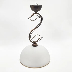 Lampadario a stelo COBRA 1xE27/60W/230V diam. 30 cm bronzo/patina