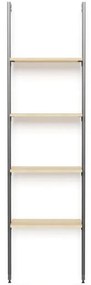 Kit cabina armadio PROJECT KIT SCAFFALE 4R 55X33CM INDUS in alluminio 60 x 220 x 33 cm marrone/antracite