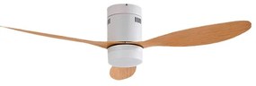 Kayu LED Ventilatore a soffitto Bianco/Legno - Lucande