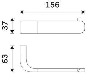 NIMCO NK 30055-26 - Porta carta igienica NIKAU cromo lucido