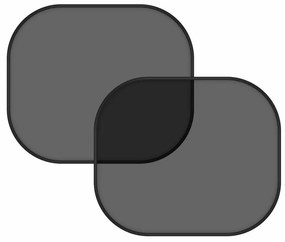 Schermo solare con ventosa 2 pz nero