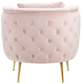 Poltrona Bucarest Rosa Elegante 76x74x73