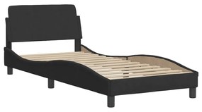 Letto con materasso nero 80x200 cm in velluto