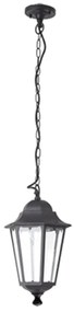 Sospensione Esterno Sawyer Alluminio Nero 1 Luce E27 Ip44