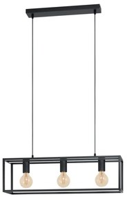 Lampadario Design Eldrick nero 3x E27 INSPIRE