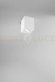 Faretto-plafoniera in alluminio bianco centric 1 luce attacco gu10 ...