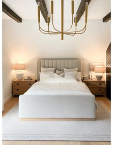 Tappeto in lana crema 200x300 cm Calisia M Grid Rim - Agnella