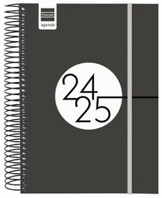 Agenda Finocam Nero 15,5 x 21,2 cm 2024-2025